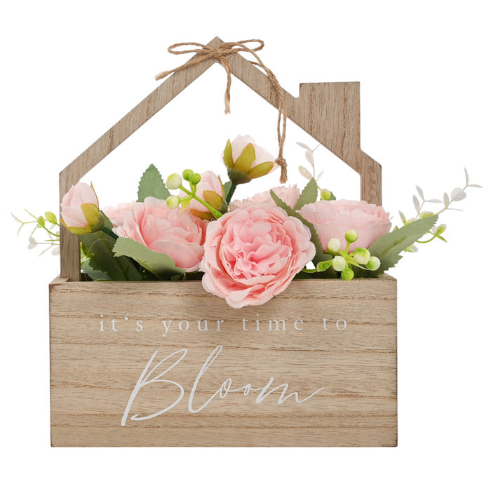 JARDINERA MADERA CON FLORES ARTIFICIALES | WIDDOP | 1 UNIDAD | 5063322068146 Imagen principal del producto