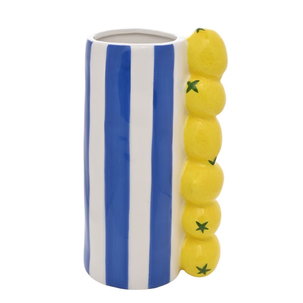Jarrón Limones con Rayas Azules Widdop Imagen principal del producto