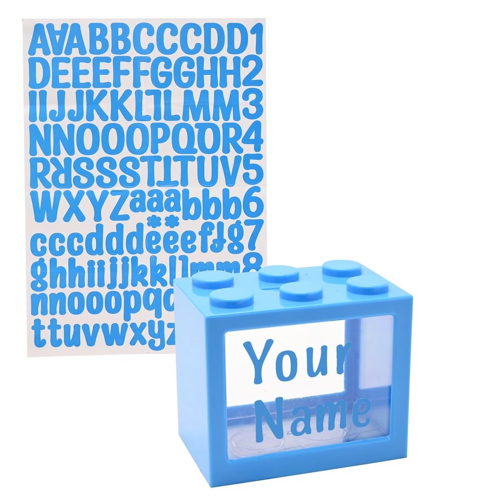 HUCHA PERSONALIZABLE BANK BLOX AZUL | WIDDOP | 1 UNIDAD | 5063322101812 Imagen principal del producto