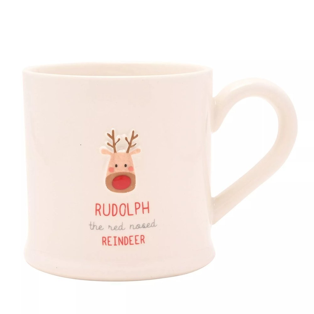 Taza con Relieve Reno Widdop Navidad