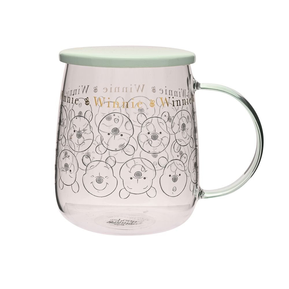 Taza Cristal Disney con Tapa Winnie Widdop Disney