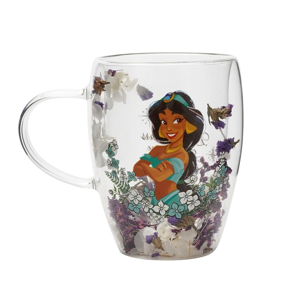TAZA CRISTAL FLORES SECAS JAZMINE | WIDDOP DISNEY | 1 UNIDAD | 5063322117684