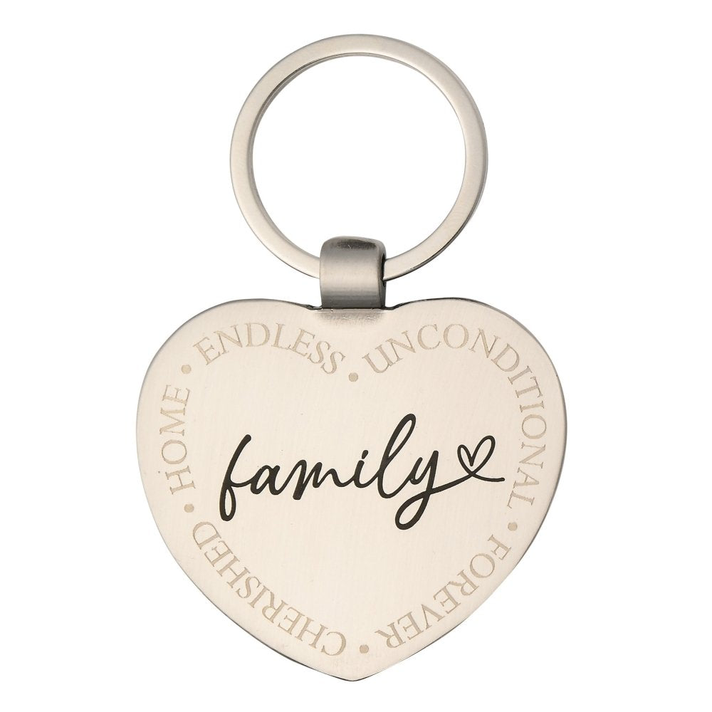 Llavero de Corazón con Amor Familia WIDDOP