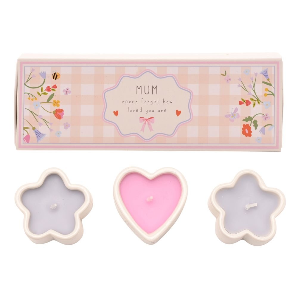 Juego de 3 Mini Velas Love Life Mum WIDDOP Imagen principal del producto