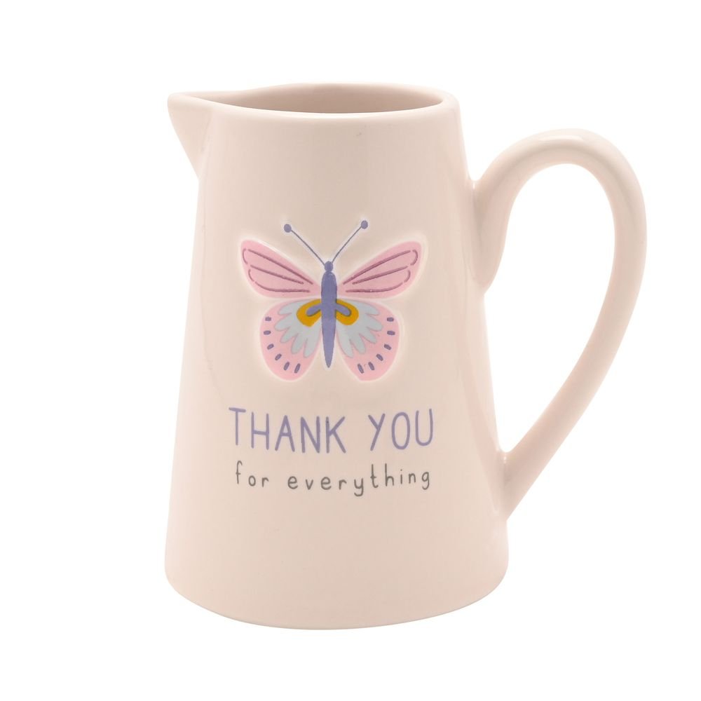 Jarra con Relieve Thank You Love Life Mariposa WIDDOP