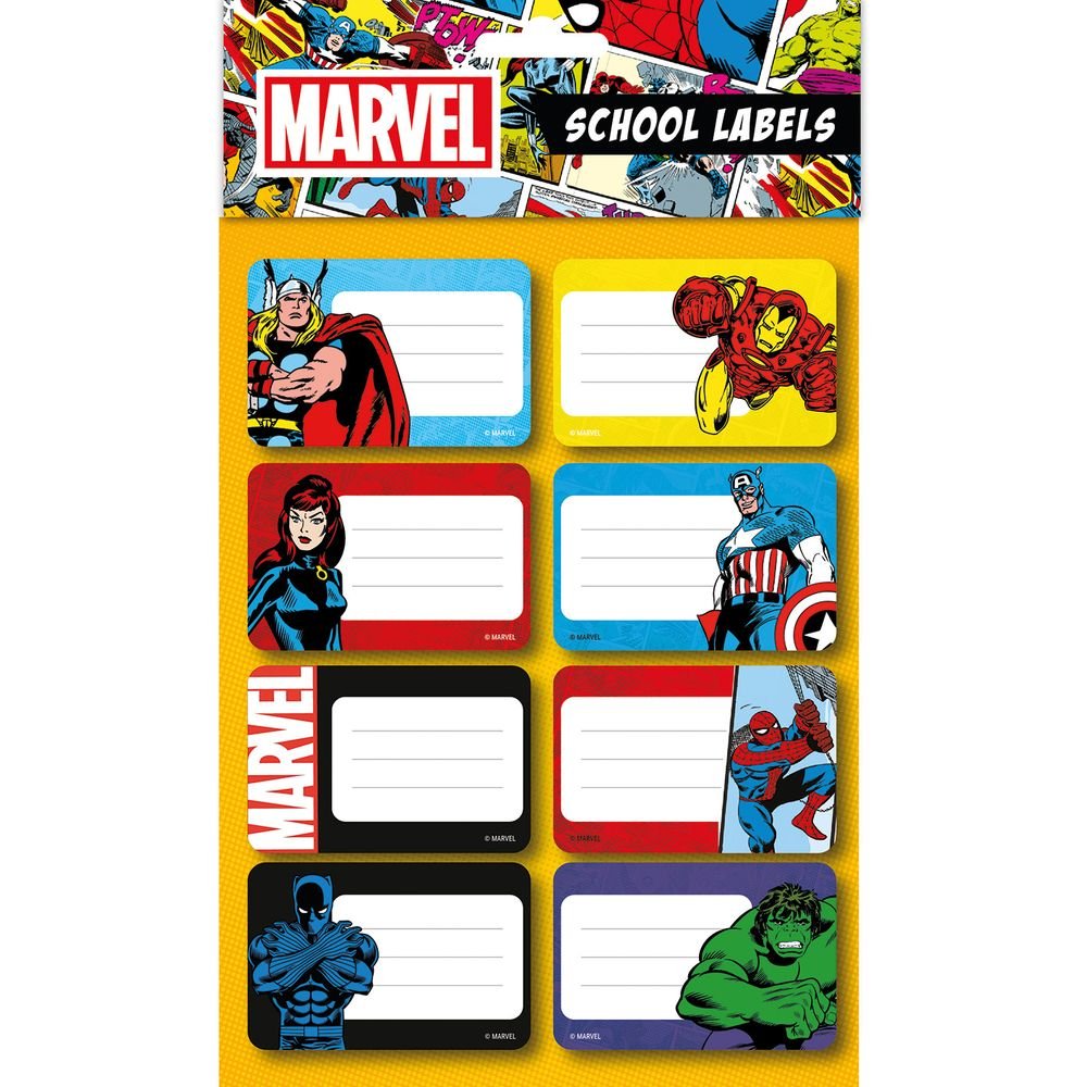 Etiquetas Escolares Marvel Classic PYRAMID International Pack 50 Imagen principal del producto