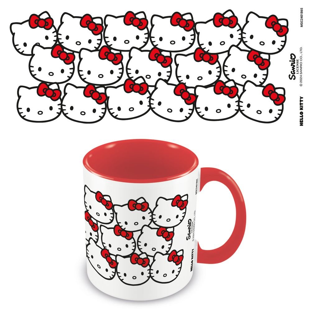 Taza Color Interior Hello Kitty Caras 325ml
