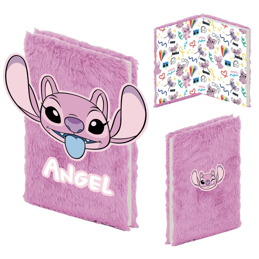 Cuaderno A5 Felpa Disney Stitch Angel Pyramid International