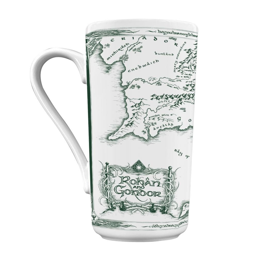 Taza XL El Señor de los Anillos Mapa Blanco 550 ml PYRAMID INTERNATIONAL