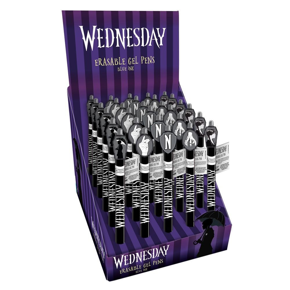 Expositor 30 Bolígrafos Borrables Gel Wednesday Marca Imagen principal del producto