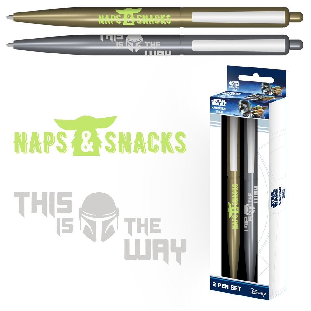 Set 2 Bolígrafos Star Wars The Mandalorian Pyramid International Imagen principal del producto