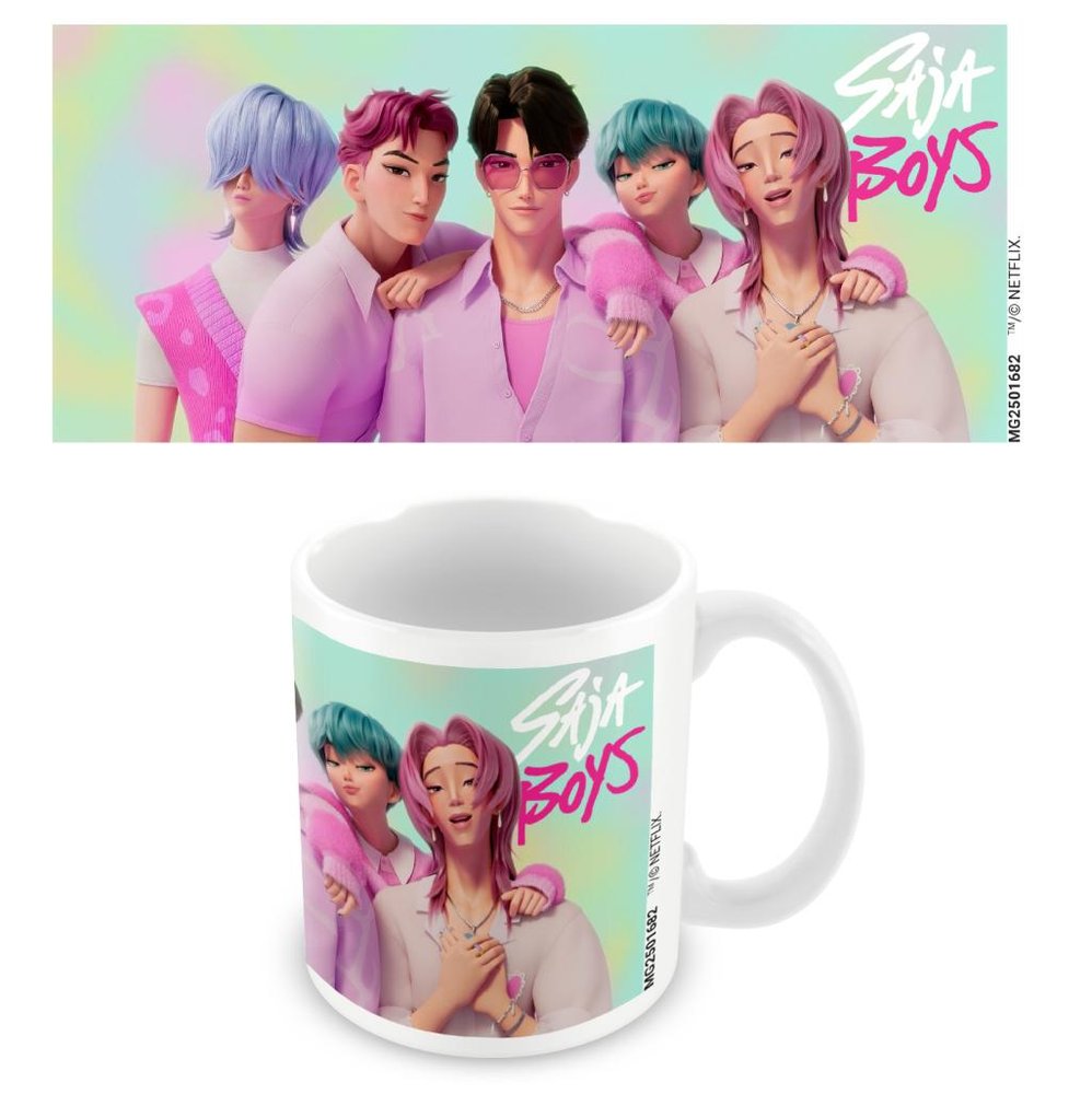 Taza blanca 325 ml K-pop Demon Hunters Saja Boys Pyramid International