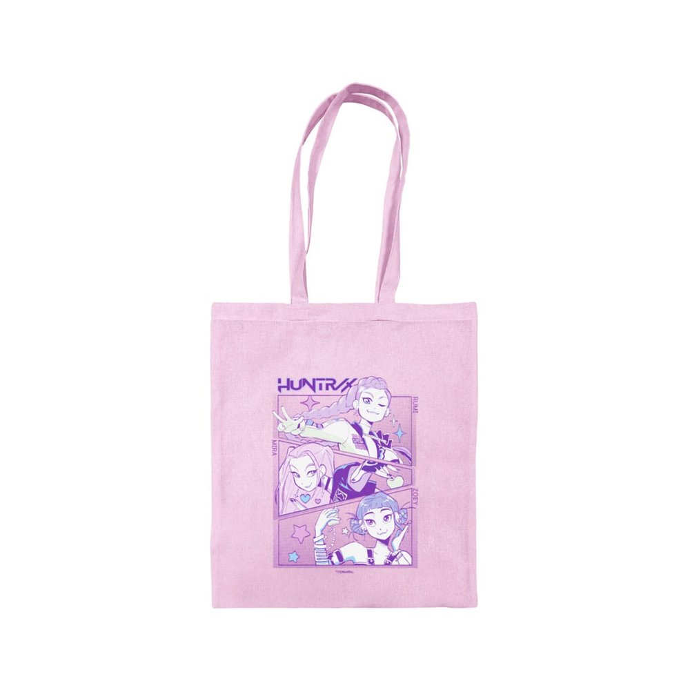 Bolsa de Tela Rosa K-pop Demon Hunters Huntrix marca PYRAMID INTERNATIONAL