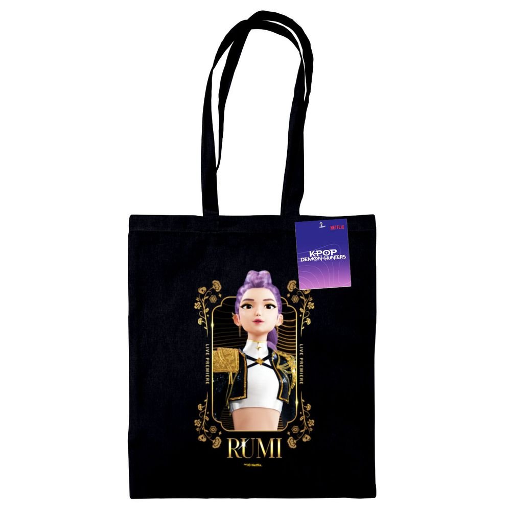 Bolsa de Tela Negra K-pop Demon Golden Rumi PYRAMID INTERNATIONAL