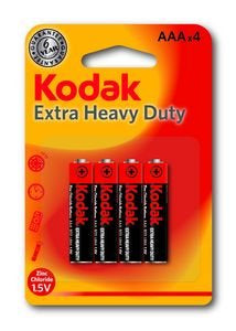 Pilas Kodak Cloruro Zinc AAA 1,5V Pack 4 Unidades Imagen principal del producto