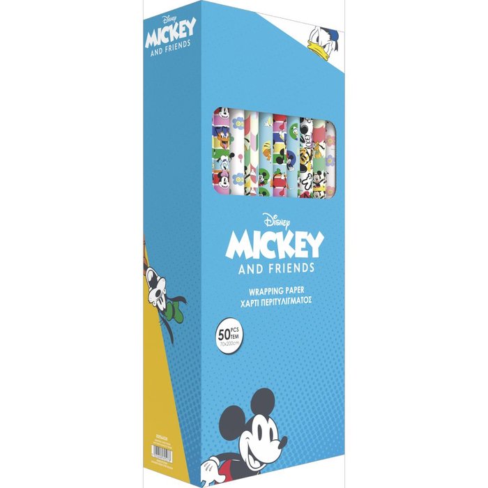 Expositor 50 Rollos Papel Regalo Mickey & Friends PENDIENTE Imagen principal del producto