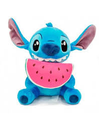 PELUCHE STITCH COMIENDO UNA SANDIA 25CM | PELUCHES DISNEY | 1 UNIDAD | 5400868031331