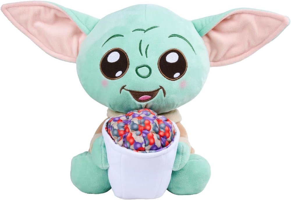 Peluche 25 cm Star Wars Grogu con Palomitas