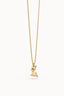 Collar Chocli Gacela 36-43 cm, metal chapado oro