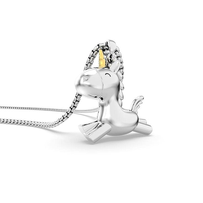 Collar Chocli Metalmorphose Unicornio Plateado Imagen principal del producto
