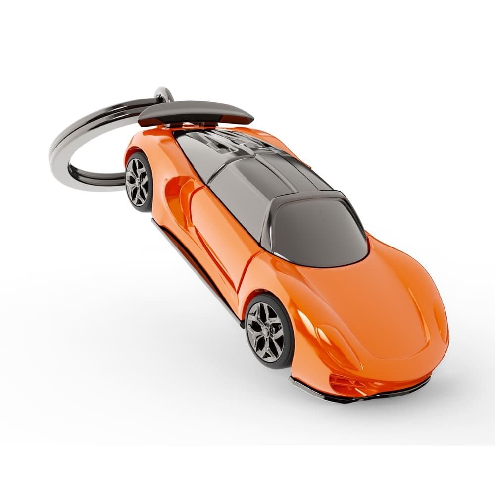 Llavero Metalmorphose on the Road Supercar Naranja Marca Metalmorphose