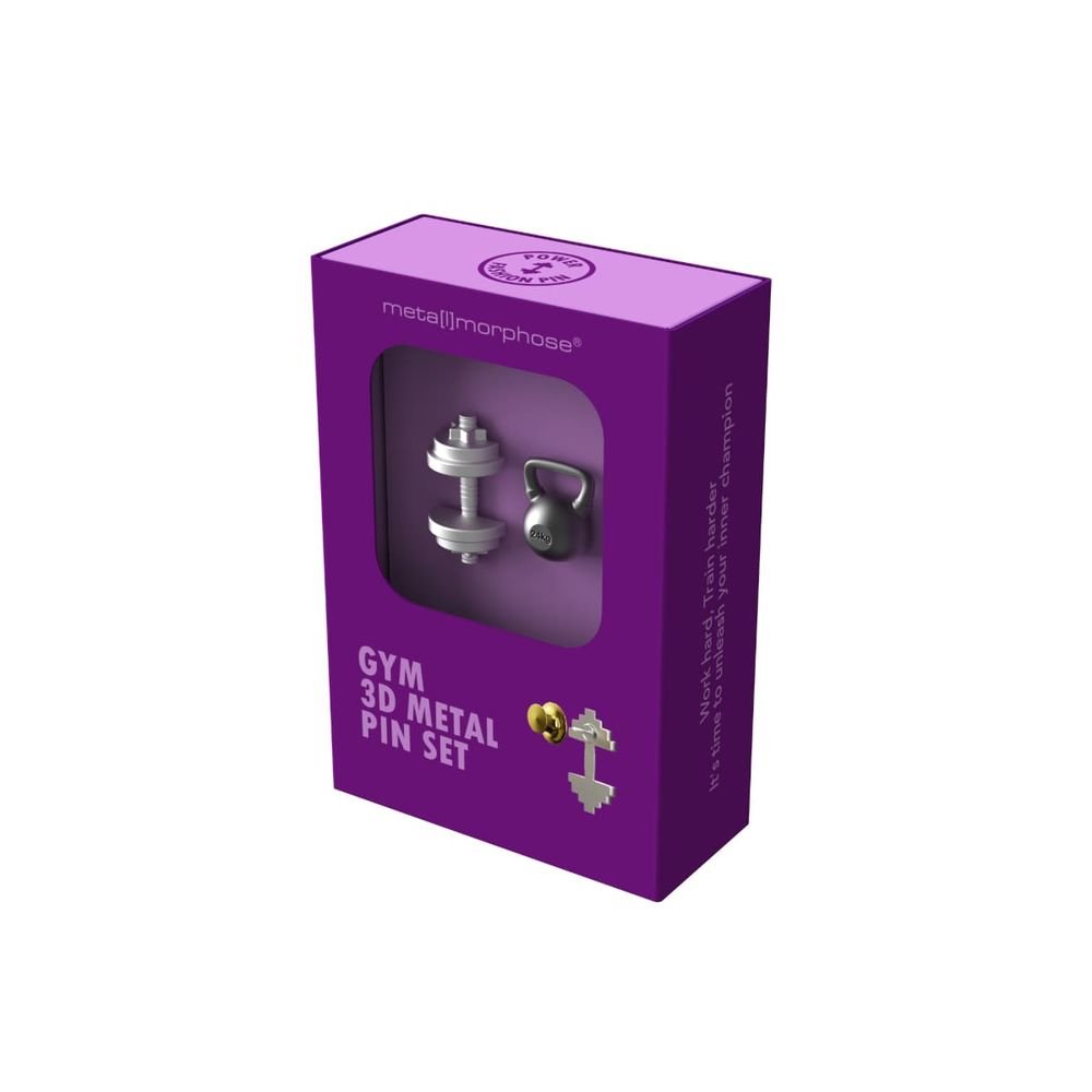 Juego 2 Pins Metalmorphose Lifestyle Pesas Marca Metalmorphose