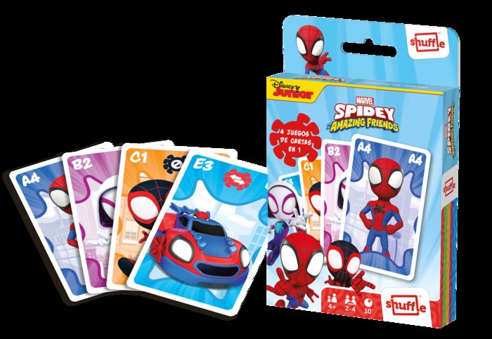 JUEGO DE CARTAS INFANTIL SPIDEY | CARTA MUNDI SHUFFLE | 1 UNIDAD | 5411068863332 Imagen principal del producto