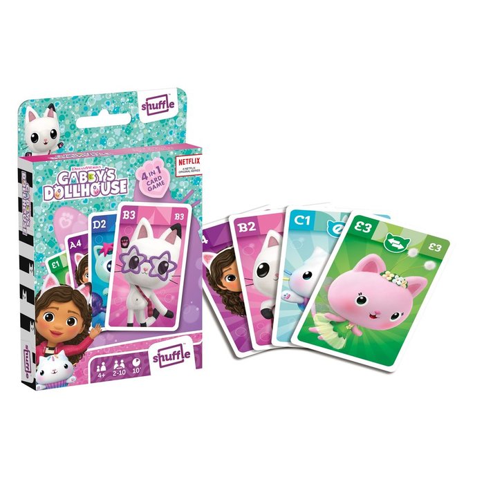 Juego de Cartas Infantil Gabby's Dollhouse Carta Mundi Shuffle