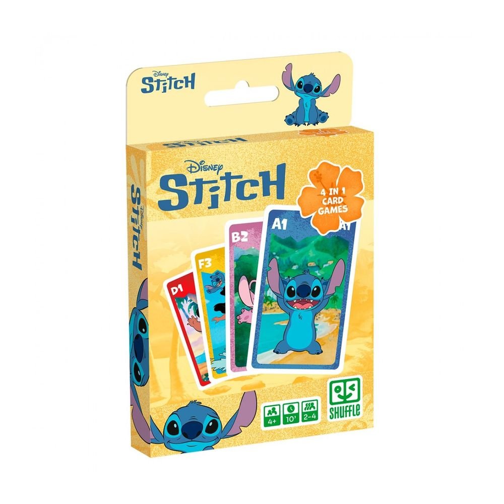 BARAJA DE CARTAS INFANTIL SHUFFLE STITCH | CARTA MUNDI SHUFFLE | 1 UNIDAD | 5411068870637 Imagen principal del producto