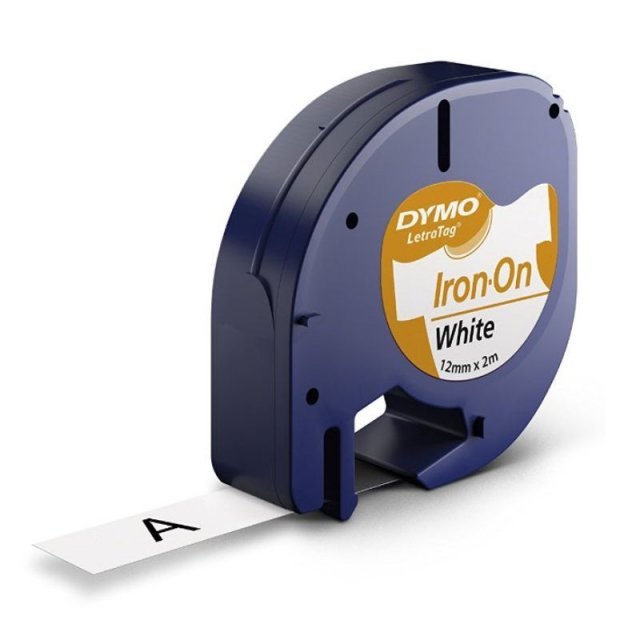 Cinta Dymo Tag 12x2 Blanco para Plancha DYMO
