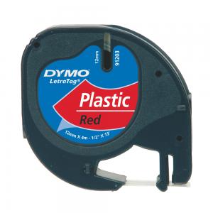 Cinta Dymo Tag Plástico 12x4 Rojo Marca DYMO Imagen principal del producto