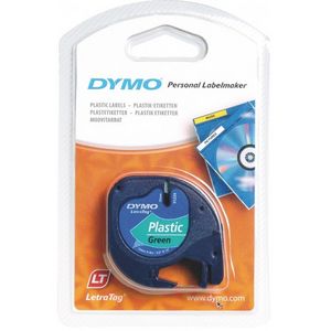CINTA DYMO TAG 12X4 PLASTICO VERDE | 1 UNIDADES | (DYMO)
