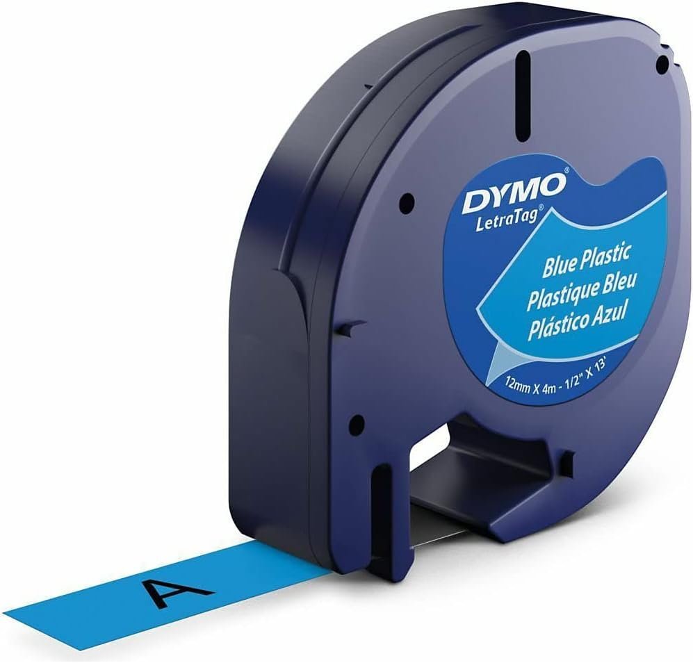 CINTA DYMO TAG 12X4 PLASTICO AZUL | 1 UNIDADES | (DYMO)