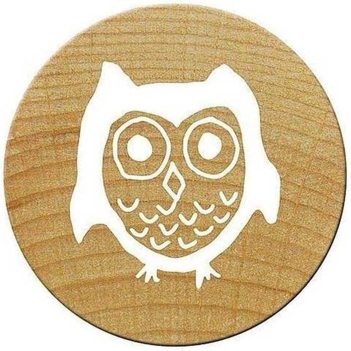 SELLO REDONDO MINI WOODIE BUHO 1,5X3 CM | 1 UNIDADES | (COLOP ESPAÑA S,L,) Imagen principal del producto