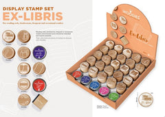 EXPOSITOR 25 SELLOS EXLIBRIS WOODIES + 5 TAMPONES SURTIDOS | 1 UNIDADES | (COLOP ESPAÑA S,L,)