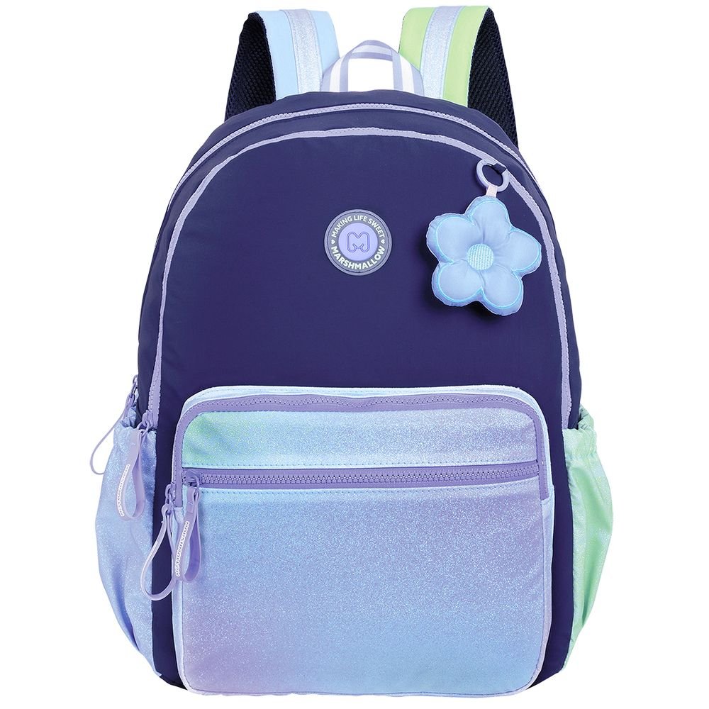 MOCHILA CON BOLSILLO FRONTAL STARMANIA NAVY | MARSHMALLOW Imagen principal del producto