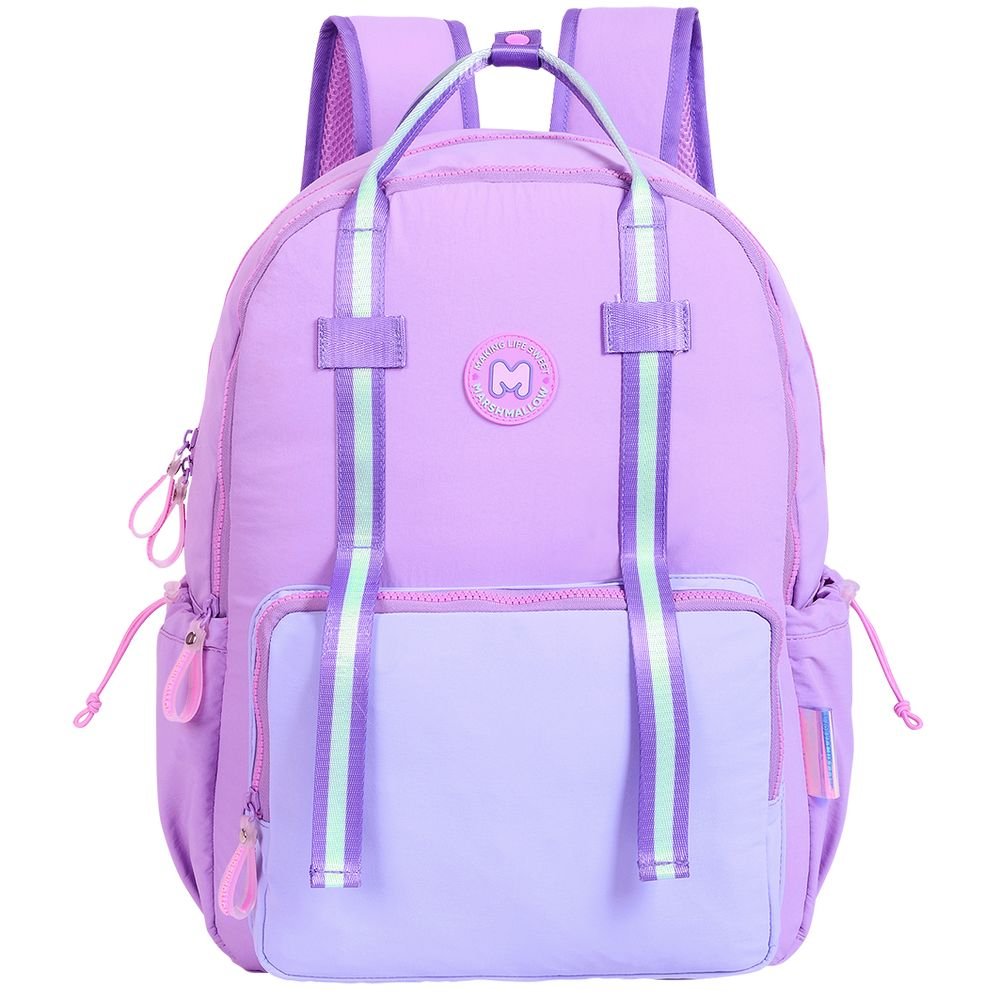 MOCHILA CON BOLSILLO FRONTAL FRESKY PURPLE | MARSHMALLOW Imagen principal del producto