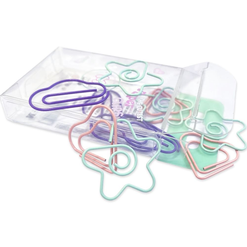 Set Metallic Paper Clips MARSHMALLOW