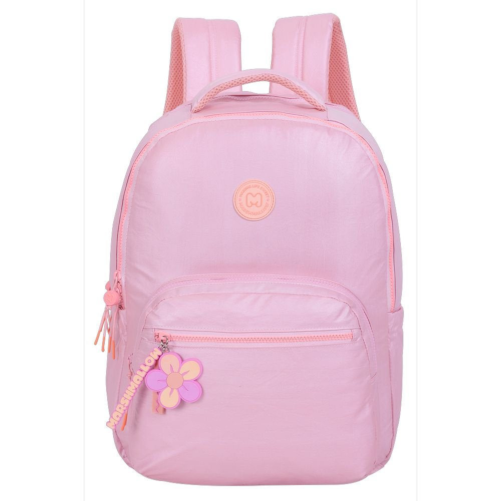 Mochila Escolar Doble Platinum Pink 43x33cm Marshmallow Imagen principal del producto