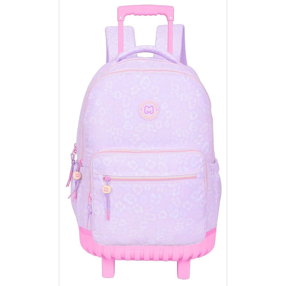 Mochila con carro escolar doble Party Jungle Marshmallow Imagen principal del producto