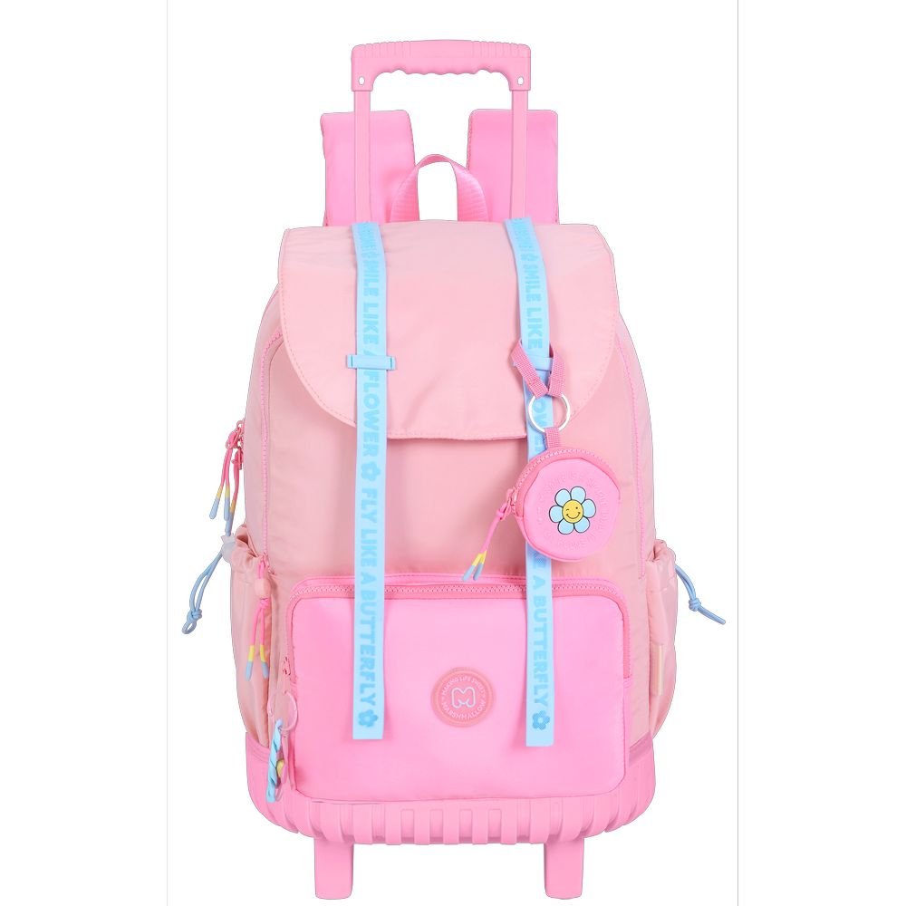 Mochila con carro doble Peachy Marshmallow 45x33cm Imagen principal del producto