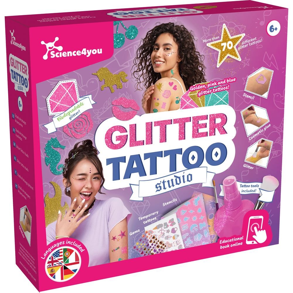 Juego Glitter Tattoo SCIENCE 4 YOU