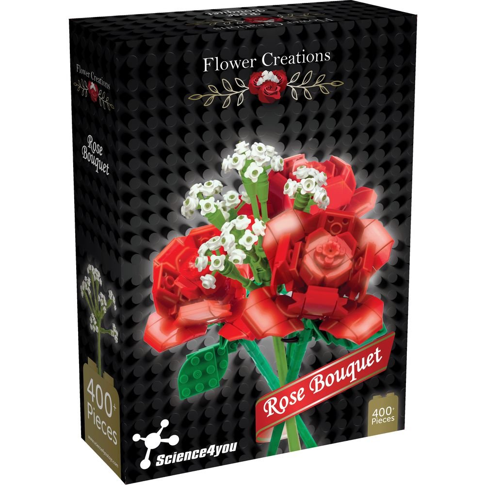 Juego bloques construcción Ramo de Rosas Science 4 You