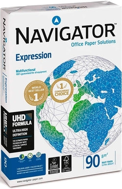 Papel fotocopiadora A4 90 g Navigator Expression pack 500 hojas