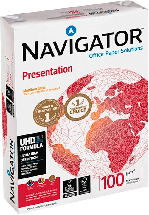 C/5 paquete 500h a4 100g navigator presentation Imagen principal del producto