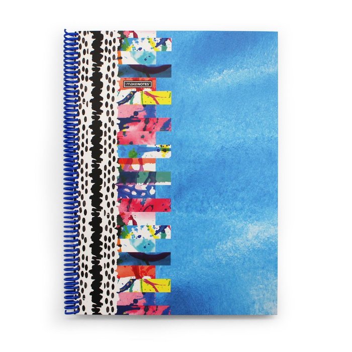 Cuaderno espiral A4 cuadricula 100 hojas Colorful Grung MAKENOTES Imagen principal del producto