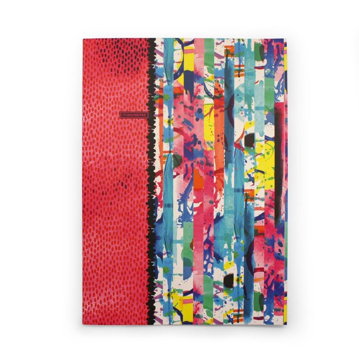 Cuaderno Grapado A4 Rayado 40 Hojas 80 g Colorful Grunge MAKENOTES Imagen principal del producto