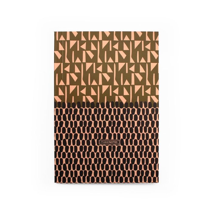 Cuaderno Encolado A5 Rayado 80 Hojas 80 G Tribal Elegance MAKENOTES Imagen principal del producto