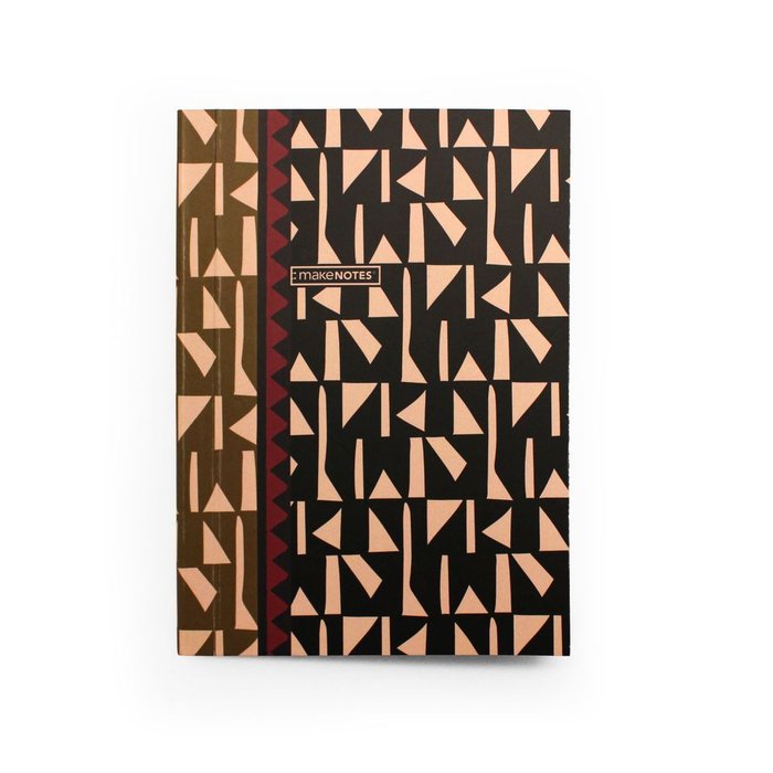 Cuaderno encolado A6 Rayado 80 hojas 80 g Tribal Elegance MAKENOTES Imagen principal del producto