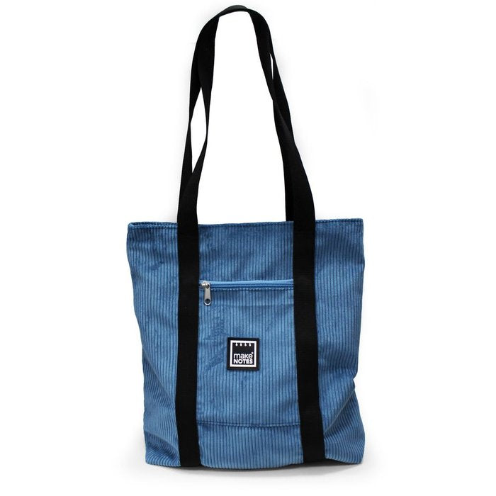 TOTEBAG AZUL CERCETA CON ASA BANDOLERA 68X35X9CM SILKY TOUC | MAKENOTES Imagen principal del producto